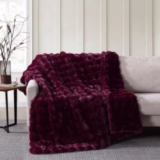 Member's Mark Faux Fur Bubble Throw Blanket