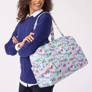 Vera Bradley Outlet Cotton Large Weekender Travel Bag