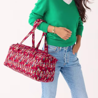 Vera Bradley Outlet Cotton Small Travel Duffel Bag