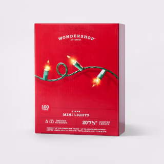 Wondershop Incandescent Smooth Mini Christmas String Lights (100 Count)