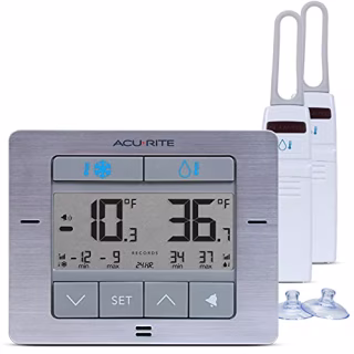 Acurite Digital Wireless Fridge and Freezer Thermometer with Alarm