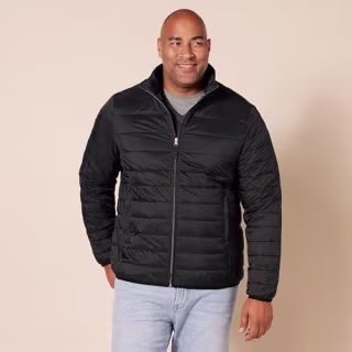 Amazon Essentials Men's Packable Lightweight Water-Resistant Puffer Jacket