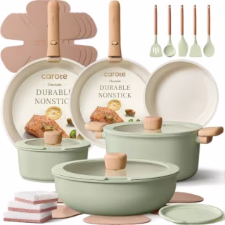 Carote 25-Piece Nonstick Pots and Pans Set