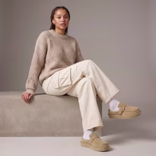 Cushionaire Origin Genuine Suede Mule Clogs