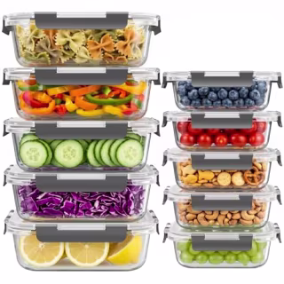 Dealusy Glass Food Storage Containers with lids