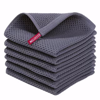 Homaxy 100% Cotton Waffle Weave Cloths