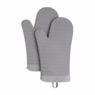 KitchenAid Ribbed Soft Silicone Oven Mitt Set