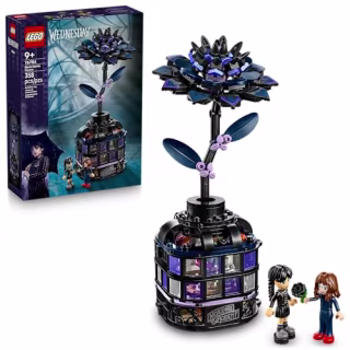 Lego Wednesday Black Dahlia Flower Building Set