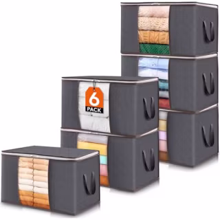 Lifewit 6 Pack Clothes Storage Bins