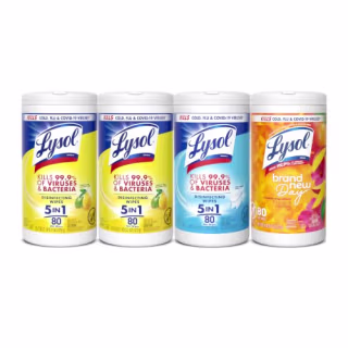 Lysol Disinfecting Wipes Bundle (4-Pack)
