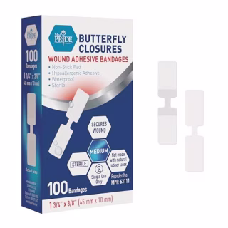 Med Pride Butterfly Wound Closure Strips