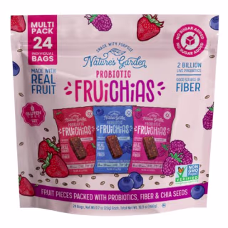 Nature's Garden Probiotic Fruichias Variety Fruit Snacks