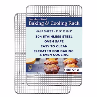 Ultra Cuisine Stainless Steel Baking & Cooling Rack