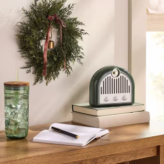 Hearth & Hand with Magnolia Christmas Cedar Bow Bell Mini Wreath