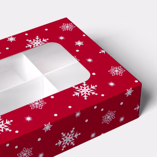 Wondershop Christmas Gift Boxes Red (6 Pack)