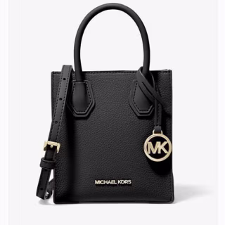 Michael Kors Mercer Extra-Small Logo and Leather Crossbody Bag