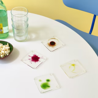 Oops! Recycled Acrylic Coasters (Set of 4)
