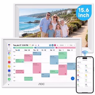 Froura AOC Digital Calendar, 15.6-inch Smart Wall Calendar
