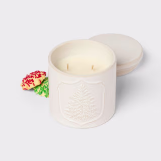 Threshold Holiday Ceramic Candle with Lid