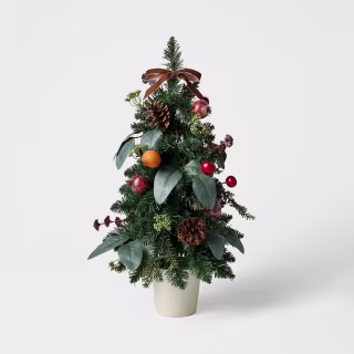 Threshold designed with Studio McGee Sugared Fruit Christmas Tree (20 Inch)