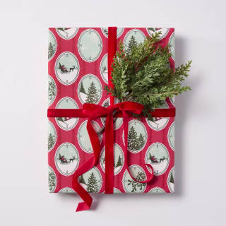 Hearth & Hand with Magnolia Cedar Christmas Gift Toppers with Ribbon Spool (4 Count)