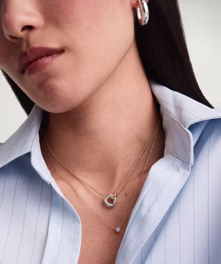 Mejuri Linked Two-Tone Necklace