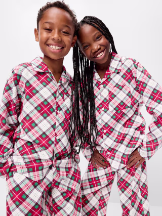 Old Navy Printed Flannel Pajama Set