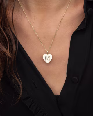 Melinda Maria Love Letters Pendant Necklace