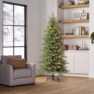 Member's Mark Slim Linden Fir Pre-Lit Christmas Tree