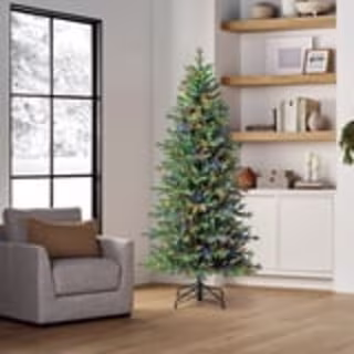 Member's Mark Slim Linden Fir Pre-Lit Christmas Tree