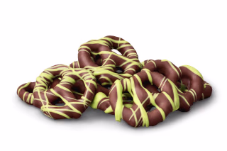 Nuts.com Milk Chocolatey Mini Pretzels with Pistachio Flavored Drizzle