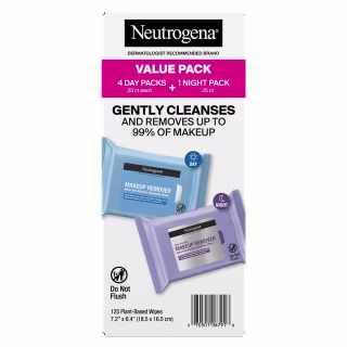 Neutrogena Makeup Remover & Night Calming Cleansing Towelettes (5 Pack)