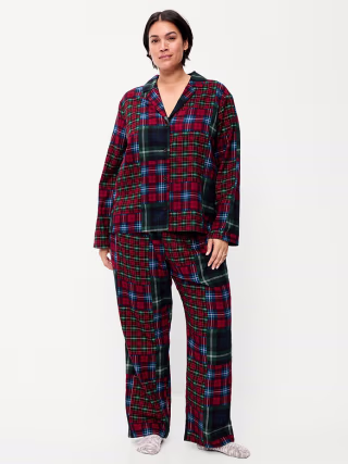 Old Navy Printed Flannel Pajama Pants Set 