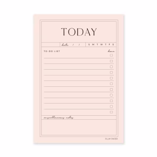 Plum Paper Today's To-Do List Notepad