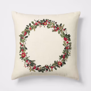 Threshold designed with Studio McGee Wreath Pillow