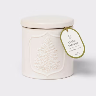 Threshold Holiday Ceramic Candle with Lid