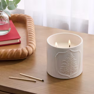 Threshold Holiday Ceramic Candle with Lid