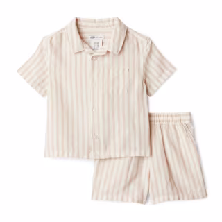 Amazon Essentials x Sofia Grainge Cotton Linen Shirt & Shorts Play Set
