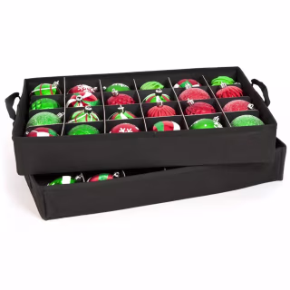TreeKeeper Two-Tray Ornament Bag with Clear Top