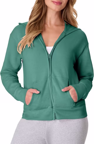 Hanes Women's Full-Zip Hoodie Sweatshirt