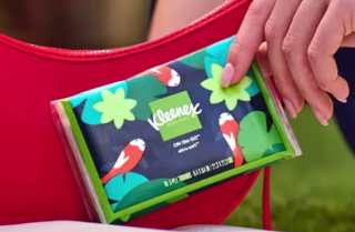 Kleenex On-the-Go 3-Ply Facial Tissues