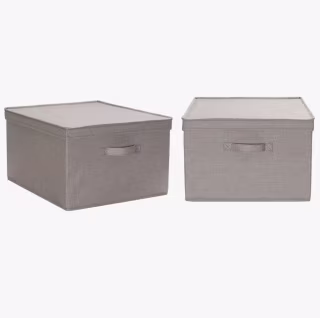 Household Essentials Jumbo Storage Box (Set of 2)