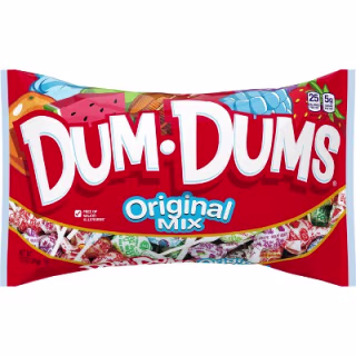 Dum Dums Original Mix Lollipops Candy 
