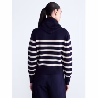 Free Assembly Cropped Crewneck Sweater with Scarf