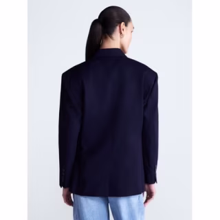 Free Assembly Embellished Wool Blend Boxy Blazer