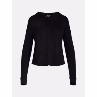 Joysun Cozy Lounge Long-Sleeve Henley Top