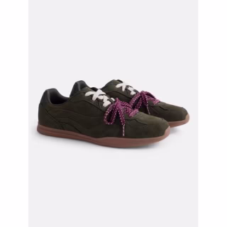 No Boundaries Faux Suede Double Lace Sneakers