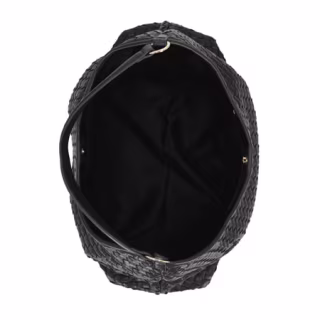 Scenario Faux Leather Woven Hobo Bag