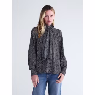 Scoop Tie Back Blouse