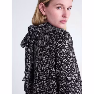 Scoop Tie Back Blouse